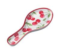 UPware Cherry Melamine Spoon Rest, Cooking Spoon Holder for Stove Top, Kitchen Counter, and Dining Table, 9.625 Inch, Red