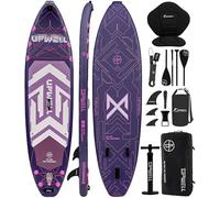 UPWELL 11'6"×35" Extra Wide Inflatable Paddle Board, Stand Up Paddle Board with Kayak Seat, Sup Paddle Boards for Adults, Chipmech Purple