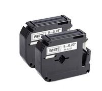 Upwinning M-K221 9MM Compatible with Brother P-Touch M Tape 9mm M221 MK221 Black on White Labels Tape, Work with Brother Ptouch PT-55 PT65 70 80 85 90 95 100 Label Makers, 2-Pack