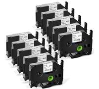 Upwinning TZe-231 Compatible with Brother P-Touch Tape 12mm, 10-Pack