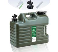 UPWOIGH 5 Gallon Water Containers with Spigot(18.5L),Truly No Leakage Water Storage Container, Green Jug Tank