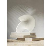 UPWOIGH White Ceramic Inspired Decor, 5.12x7.28x5.12 in Handmade Premium Personalized Ceramic Balancing Sculpture for Living Room,Table Décor,1Pack