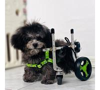 UPWONEC Adjustable Four-Wheel Dog Wheelchair, Elderly Dog Scooter, Four-Wheel Auxiliary Power Vehicle for Hind Limb Paralysis, Comfortable Leg Support, Three-Way Adjustment,M