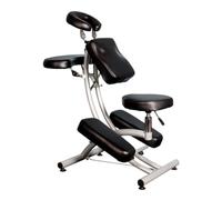 UPWONEC Portable Tattoo Chair, Foldable Kneeling Tattoo Chair, Professional Tattoo Bed Chair, Adjustable Height, Black Ergonomic Mobile Tattoo Stool, Easy Installation, Facial Chair Massage