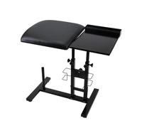 UPWONEC Professional Tattoo Work Station, Tattoo Armrest Stand with Storage Tray, Ergonomic Heavy Duty Tattoo Studio Equipment, Soft Sponge Pad Tattoo Arm Leg Rest Stand, Black Tattoo Tool