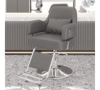 UPWONEC Tattoo Barber Chair, Multifunctional Salon Shaving Chair, Modern Adjustable Height Art Tattoo Chair for Client, All-Purpose Hair Chair, Heavy-Duty Steel Frame, Professional Spa Chair,Silver B