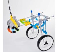 UPWONEC Two-Wheeled Dog Wheelchair, Lightweight Hind Limb Pet Wheelchair, Hind Limb Disabled Dog Training Vehicle, Hind Leg Auxiliary Power Vehicle, No Need To Disassemble And Adjust,M