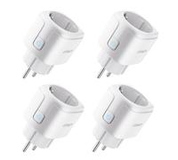 UPXNBOR Outlet Smart 16A WiFi 2.4GHz 4 Pack with Current Measurement