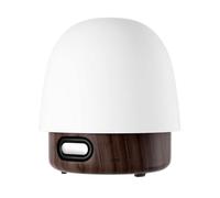 UPXNBOR Shower Lamp with Bluetooth Speaker & White Noise, Ocean Wave Projector, Cordless Bathroom Light, Rechargeable Table Lamp with 16 Colours & 2 Light Effects via Extra Shade, Touch & Remote, IP54