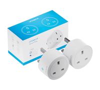 UPXNBOR Smart Plug Wi-Fi Outlet, Works with Alexa & Google Home, Wireless Smart Socket with Energy Monitoring, Timer & App Remote Control, Device Sharing, 2.4GHz Wi-Fi Only, 13A (2 Pack)