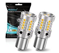 UPXSXT 2Pcs 1156 LED Bulb Amber, 7506 BA15S P21w Led Bulb Canbus Error Free Anti Hyper Flash Led Turn Signal Light Replacement Bulb Super Bright 27SMD 28W 4000LM