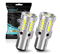 UPXSXT 2Pcs 1157 BAY15D P21/5W LED Bulb White, 2057 2357 7528 12-24V 27SMD Replacement for Bulb Brake Light, Tail Light, Daytime Running Light 300% Super Bright