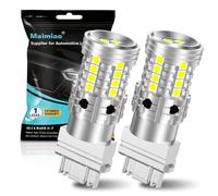 UPXSXT 2Pcs 3157 LED Brake Tail Light Bulb White, 4157 3057 3157A 3457 4057 T25 P27/7W 12-24V 27SMD Super Bright Replacement Bulb