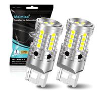 UPXSXT 2Pcs 7440 LED Reverse Light Bulb White, 7440A 7441 7440NA WY21W T20 12-24V 27SMD Car Replacement Bulb for Rear Fog Light 300% Super Bright