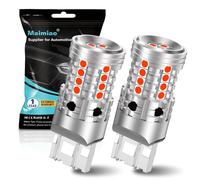 UPXSXT 2Pcs 7443 LED Brake Tail Light Bulb Red, W21/5W T20 7444NA 12-24V 27SMD Super Bright Replacement Bulb