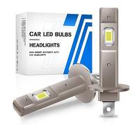 UPXSXT 2Pcs H1 Led Bulb, 12V 16000LM 6500K Cool White 1:1 Mini Size h1 LED Headlight Restoration kit Replacement Bulb High Low Beam Light IP68 Waterproof Plug and Play