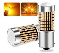 UPXSXT 2Pcs Led Turn Light Bulb, 1156 BA15S P21w Led Indicator Bulb Canbus Error Free Amber 12-24V 23W 144SMD Waterproof Higher Brightness Car Bulb