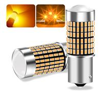 UPXSXT 2Pcs Py21w Led Bulb Canbus Error Free, 1156 BAU15S Amber Led Turn Light Bulbs 12-24V 23W 144SMD Waterproof Higher Brightness Car Bulb