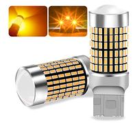 UPXSXT 2Pcs Wy21w Led Indicator Bulb, 7440 T20 Led Bulb Canbus Error Free Amber Led Turn Light Bulbs 12-24V 23W 144SMD Waterproof Higher Brightness Car Bulb
