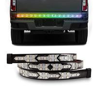 UPXSXT Led Tailgate Light Strip, 60'' Truck Brake Light Bar Amber Sequential Flowing Turn Signal and Colourful Daytime Running Light, Red Brake Light Universal for Pickup Trucks SUV