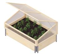 Upyard Natural Coldframe - 4 x 2ft 6in