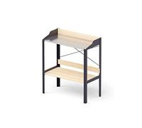 Upyard Planting Table Modern - Modern Plant Table Made of Natural Wood - Raised Weatherproof Gardener Table for Balcony and Garden, 80 x 39 x 92 cm, Natural Wood