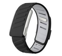UPZOBU Replacement Strap for Whoop 5.0 MG Sportflex Band, Waterproof Silicone Adjustable Wristband, Black