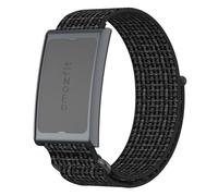UPZOBU Wristband for Amazfit Helio Strap Fitness Tracker, Quick Release Stretchy Velcro Nylon Loop Band, Black with Gray