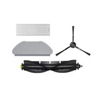 UQaBs Roller Brush Cover Water Tank Dust Box Mop Cloth Frame HEPA Filter compatible with Qihoo compatible with 360 S10 X100 Max Robot Vacuum Cleaner Accessories (Color : As shown-05)