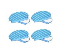 UQaBs Roller Main Brush Side Brushes HEPA Filter compatible with Ecovacs DEEBOT OZMO 950 920 Mop Cloth Rags Cover Robot Vacuum Cleaner Wheel Parts (Color : 4 mop)