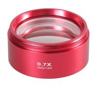 Uqezagpa 0.5/0.7 Microscope Camera Lens Aluminium Alloy Objective Lens Industrial Microscope Glass