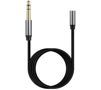 Uqezagpa 1/4" to 1/8" Adapter, 3.5mm 1/8inch Female to 6.35mm 1/4inch Male Adapter Clear and Stable Sound