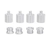 Uqezagpa 1/4inch to 5/8inch Adapter Threaded Screw Adapter for 1/4 Thread Rangefinder Aluminum Adapter Tripod