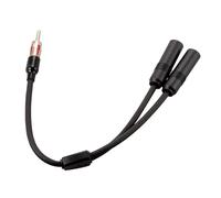 Uqezagpa 1. Car Radio Splitter Adapter 1M2F 19in Y Connector Extension Cable For Car Truck SUV Vehicle Radio Splitter Extension Cable