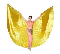 Uqezagpa 1. Egyptian Bellydance Costume With Isiss & Adjustable Stick Adult Women's Halloween Party Outfit Angel Isiss Wing