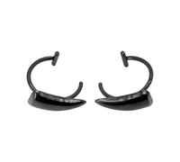 Uqezagpa 1 Pair Clip On Fang Lip Cuffs In Stainless Steel Elegant Studs Accessory For Unique Halloween And Party Jewelry Halloween Jewelry