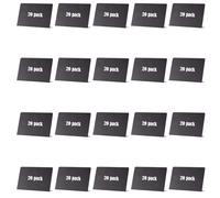Uqezagpa 10/20 Pcs Small Chalkboard Signs with Pen Food Labels Message Board Signs Writeable Blackboards for Wedding