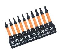 Uqezagpa 10pc 1/4 Hexadecimal Shank Screwdriver Triangles Head Ergonomic Designs for Comfortable Grip Home Repair