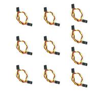 Uqezagpa 10pcs 2.54mm Double Head Sockets Connectors 22AWG Pre Cables for Auditory Equipment And