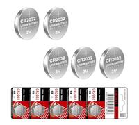 Uqezagpa 10pcs / 5pcs 2032 Button Batteries 210mAh High Energy Density Replacement DL2032 / ER2032 / GPCR2032 for Watch for Watches Calculators Toy