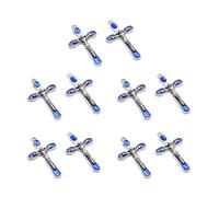Uqezagpa 10pcs Artistic Christ Cross Pendants For Jewelry Making Crafting Finding Fashion Christ Cross Pendants For Party Group Daily Wear Jewelry
