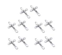 Uqezagpa 10pcs Artistic Christ Cross Pendants For Jewelry Making Crafting Finding Fashion Christ Cross Pendants For Party Group Daily Wear Jewelry