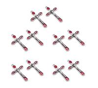 Uqezagpa 10pcs Artistic Christ Cross Pendants For Jewelry Making Crafting Finding Fashion Christ Cross Pendants For Party Group Daily Wear Jewelry