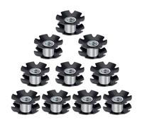 Uqezagpa 10Pcs Bike Headsets Star Nut Bicycles Headsets Hanging Cores Fangled Nut Fastening Bolts For Forks 1-1/8Inch 28.6mm Mountain Bike Fangled