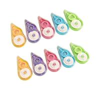 Uqezagpa 10Pcs Correction Tape Roller 8mx5mm Quick Dry White Out Correction Tape Total 80m for Writing School and Office