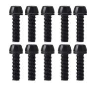 Uqezagpa 10Pcs M6x20mm Bike Stem Fixed Screws With Washers High Precisions Steels Bike Stem Bolts Top Cover Bolts Bicycles Top Cover Screw