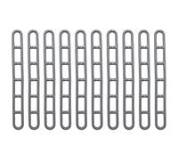 Uqezagpa 10Pcs Replacement Tie Down Straps Rope Adjusters Outdoor Camping PVC Tent Line Tensioner