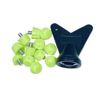 Uqezagpa 12Pcs Football Shoe Replacement Spikes 10mm / 7mm Professional Studs for 5MM Threaded Soccer Shoes Studs