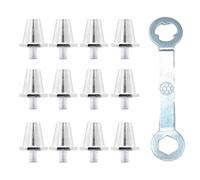 Uqezagpa 12Pcs Football Spikes Nails Aluminum Replacement Soccer Cleats for Training Competition Aluminum Replacement Cleats