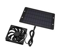 Uqezagpa 12V 10W Solar Exhaust Fan Air Extractor Waterproof Ventilator Solar Panel Fan for Chicken House Greenhouse Waterproof